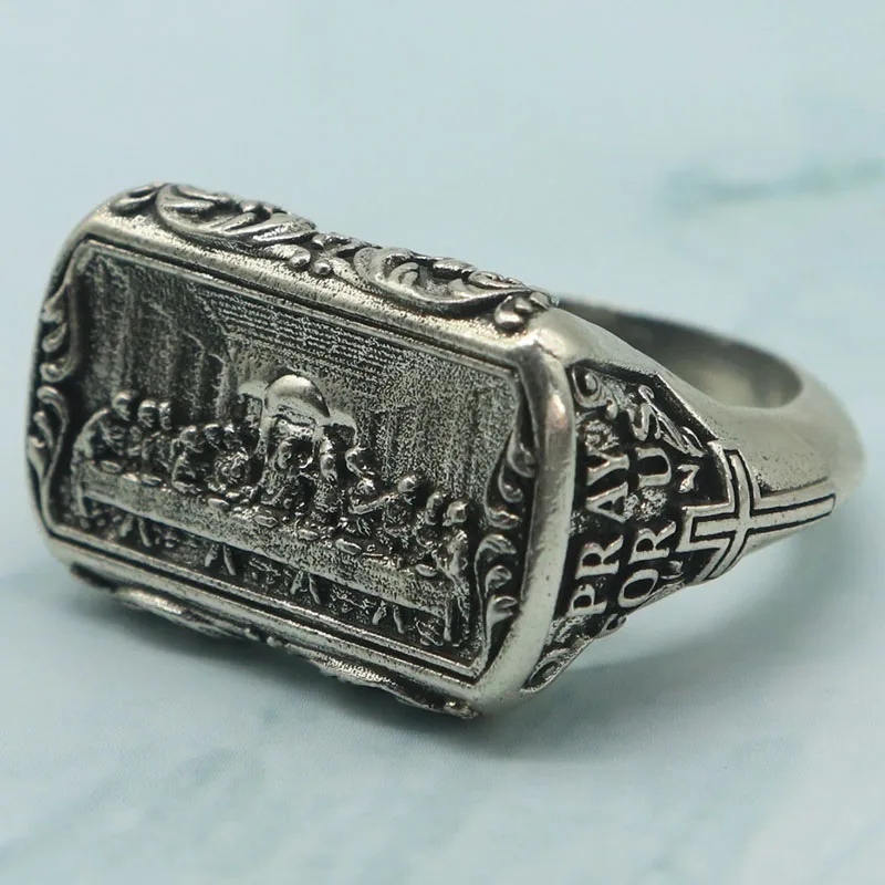 Buy 4 Get 1 Free Highly Recommend 10g Jesus Christ The Last Supper Stainless steel Rings Many Sizes SheCrown
