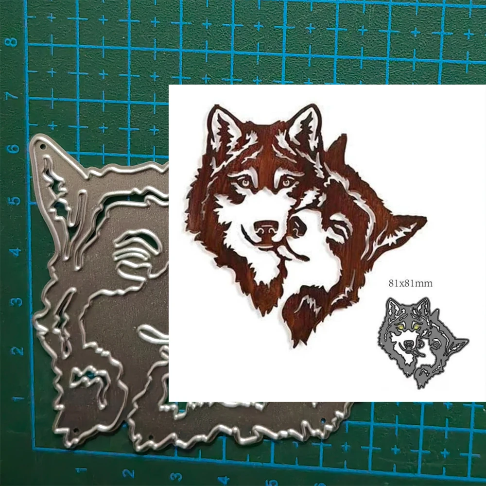 animal wolf dog horse Owl Metal Cutting Dies Cut Die Mold Scrapbook Paper Knife Mould Blade Punch Stencils