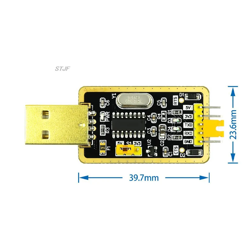 CH340 module instead of PL2303 , CH340G RS232 to TTL module upgrade USB to serial port in nine Brush small plates image 2
