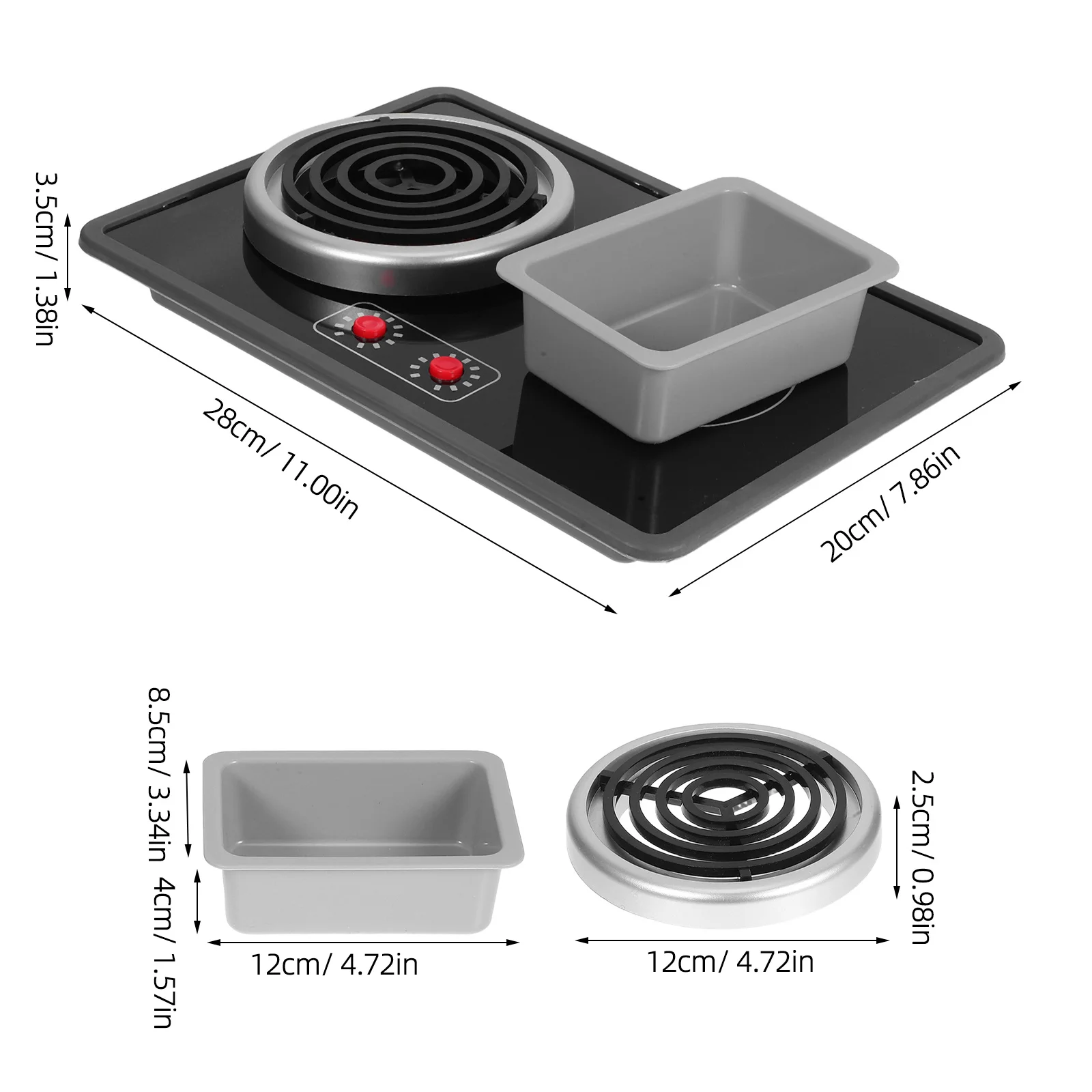 1 set di giocattoli per bambini: mini cucina da gioco con suono leggero, esperienza di cottura realistica per la cucina di simulazione dei più piccoli