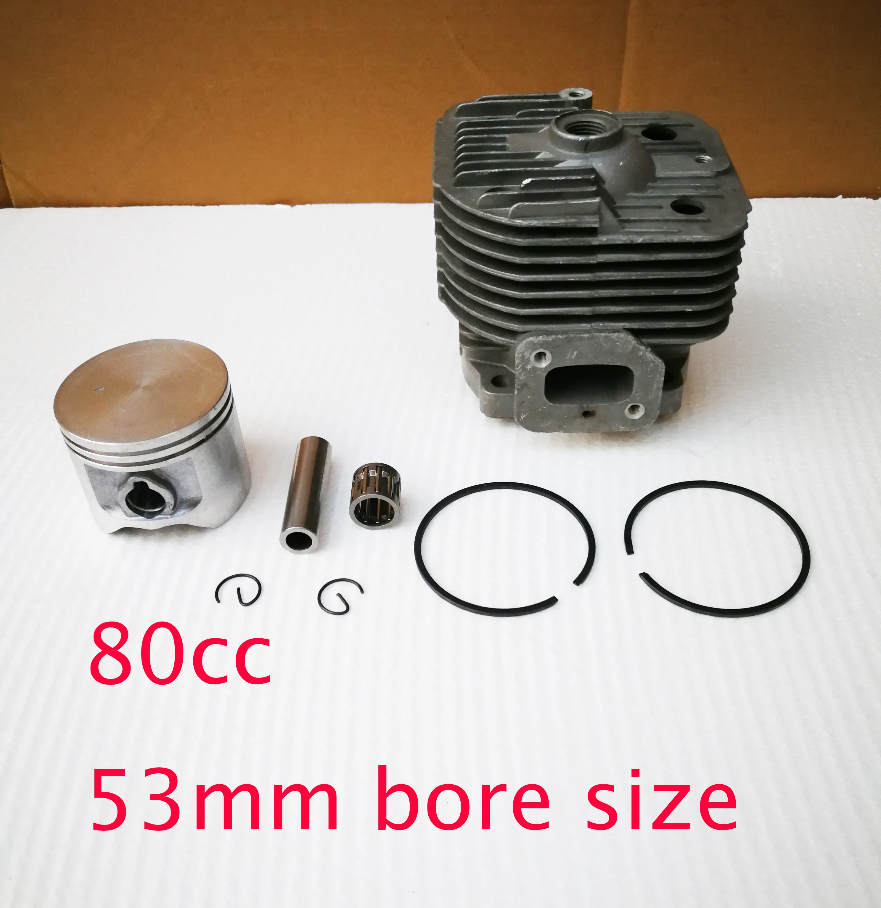Imagem -05 - Anel de Pistão do Cilindro 53 mm Motor 1e53f 80cc Peças Reposição para Cortador Escova Scooter Evo Terra Broca Huasheng Externo