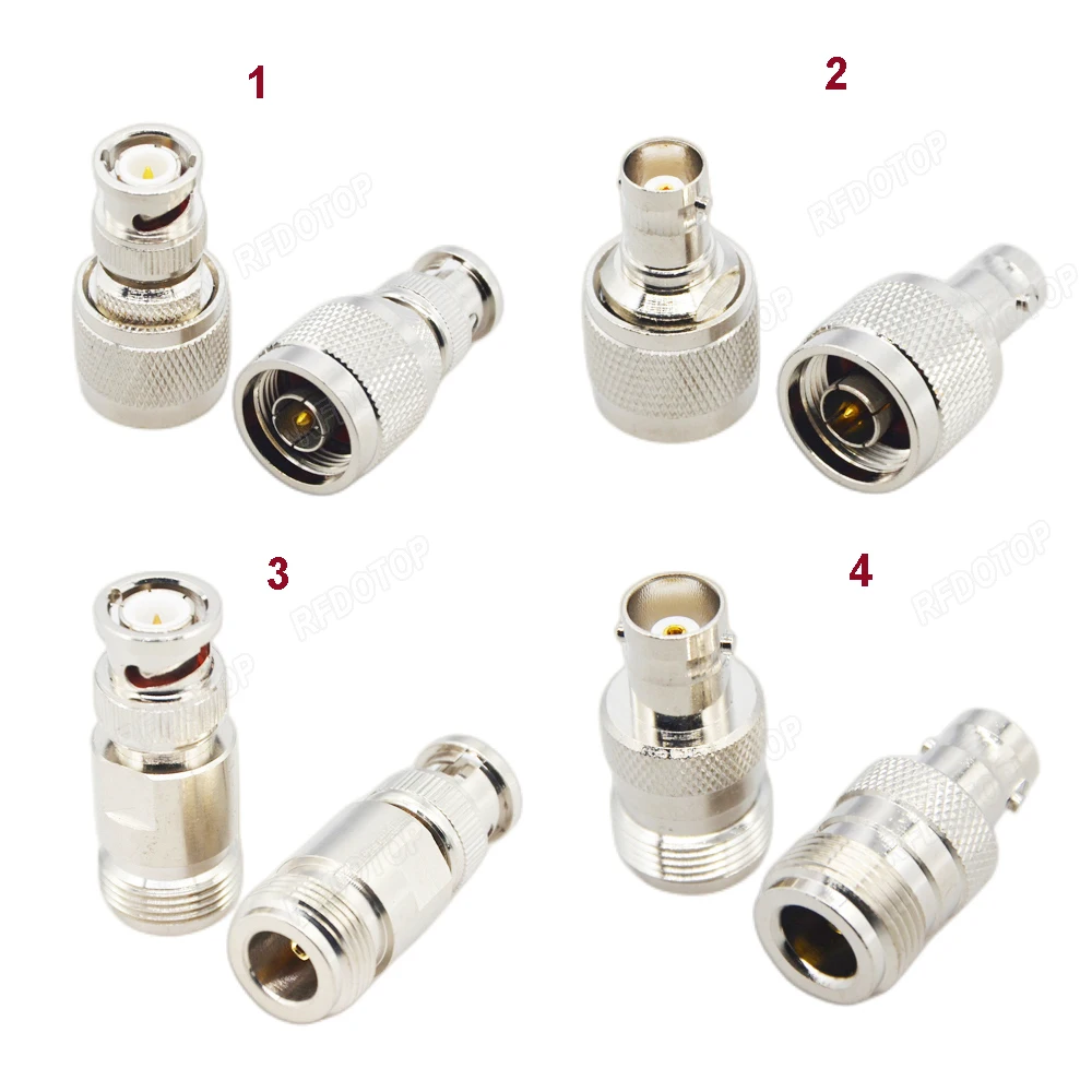 RFDOTOP 1 PCS Q9 BNC to N Adapter RF Connectors Straight N Male/Female to BNC Male/Female Adapter Coaxial Adapter Kit 50 Ohm