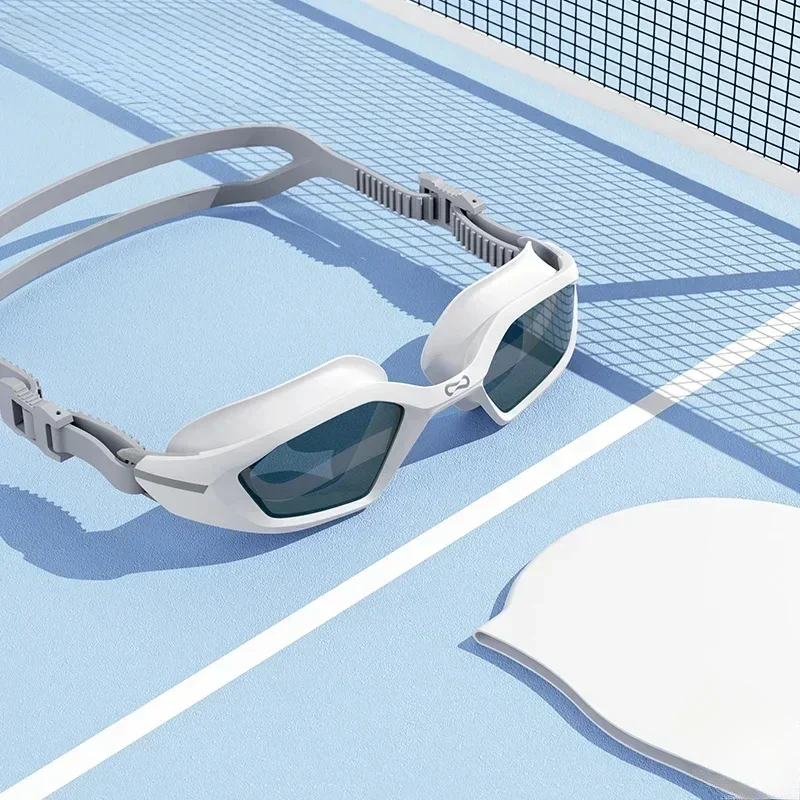 

COPOZZ-Professional Swimming Goggles for Men and Women, Electroplate Glasses, Anti Fog, UV Protection, Adjustable Adult Swim Eye