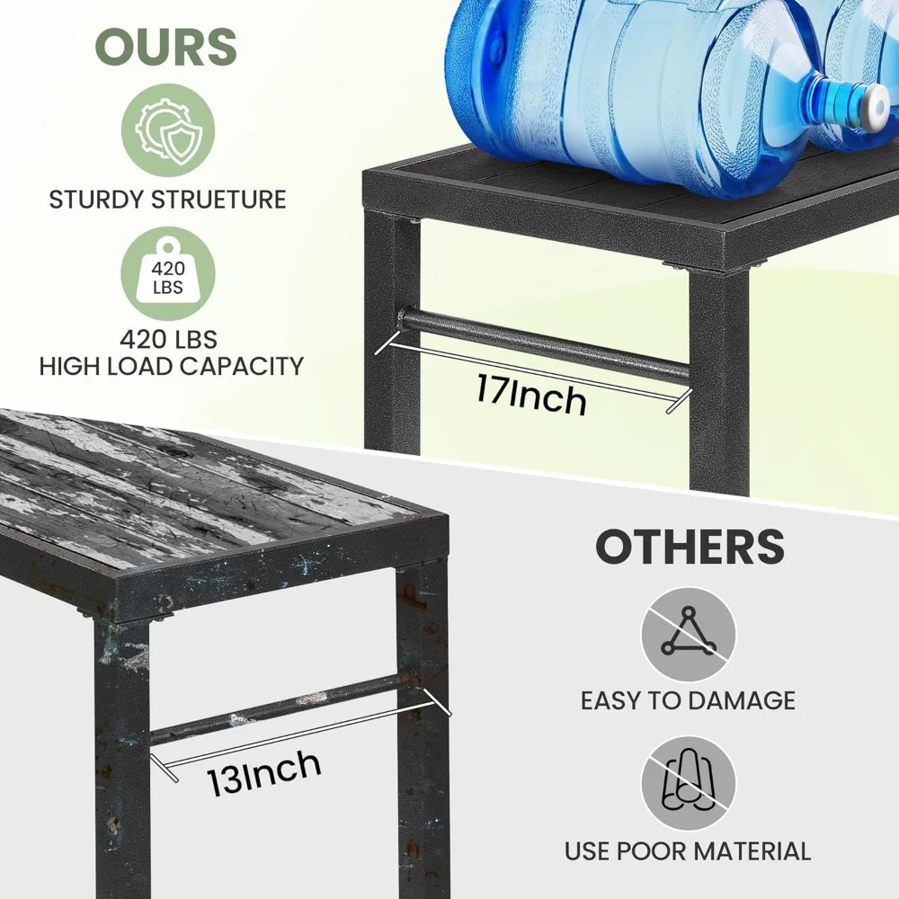 46*39*17 Outdoor-Bartisch, extra breit, hoher Bar-Höhen-Outdoor-Pub-Tisch, ideal für Terrasse, Whirlpool, Esszimmer, Balkon, Pool, We