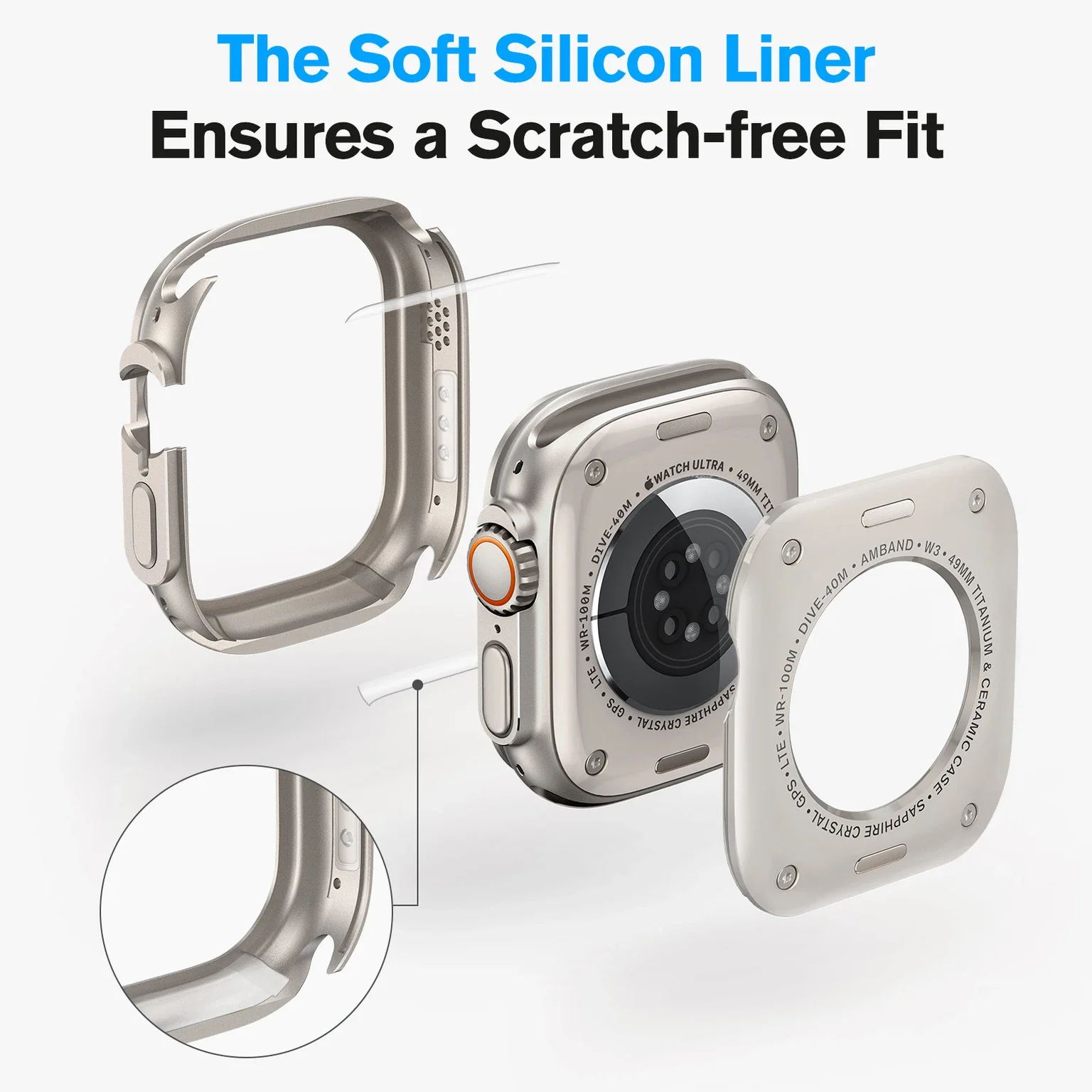 Glass+Metal Cover for Apple Watch Case Ultra 2 3 49mm Smartwatch Bumper+Screen Protector Tempered Iwatch Apple Watch Accessories