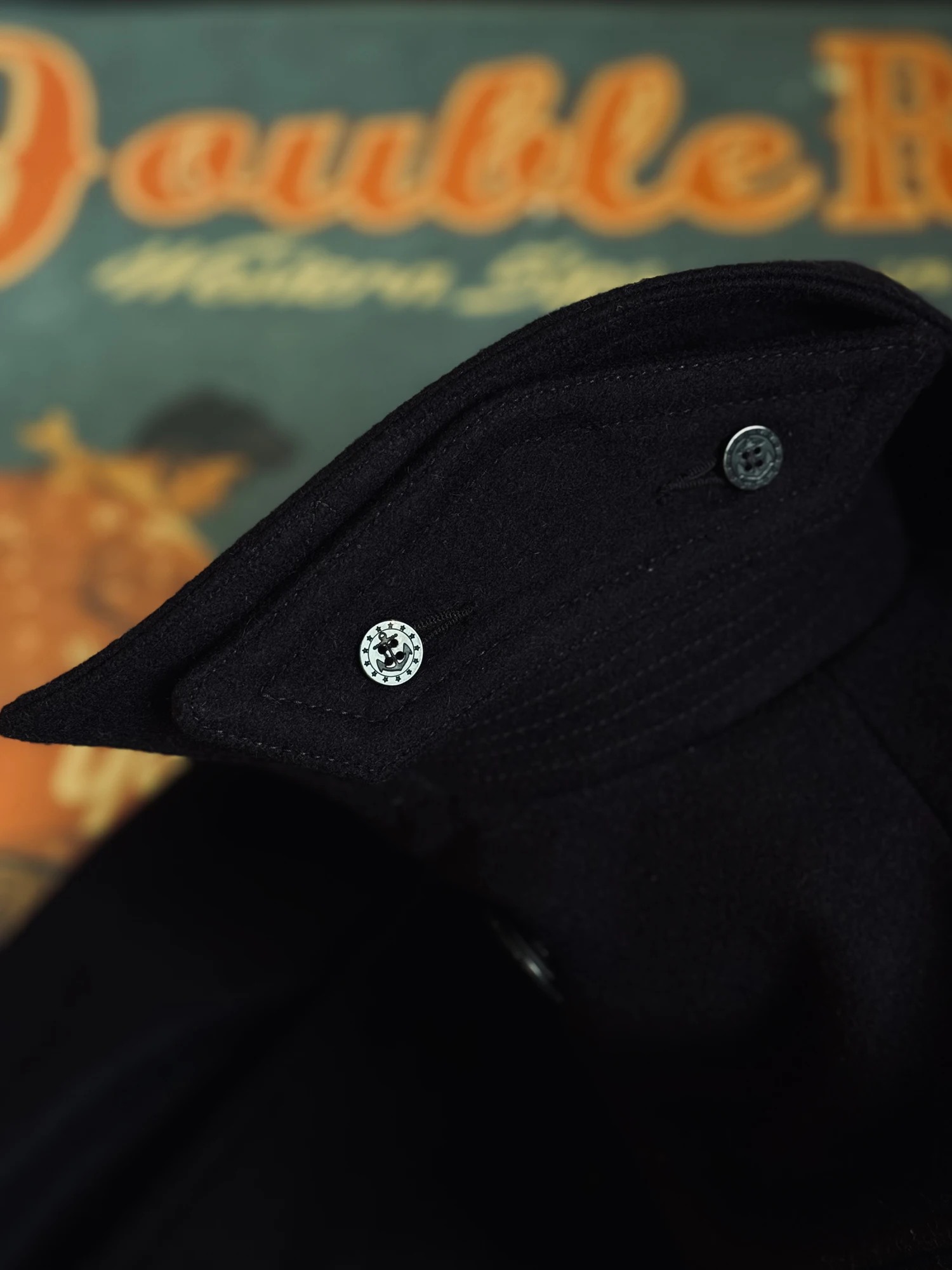 خياط براندو الوزن الثقيل 35oz صوف ذخب أمريكي عتيق 740 طاووس مزدوج الصدر #5