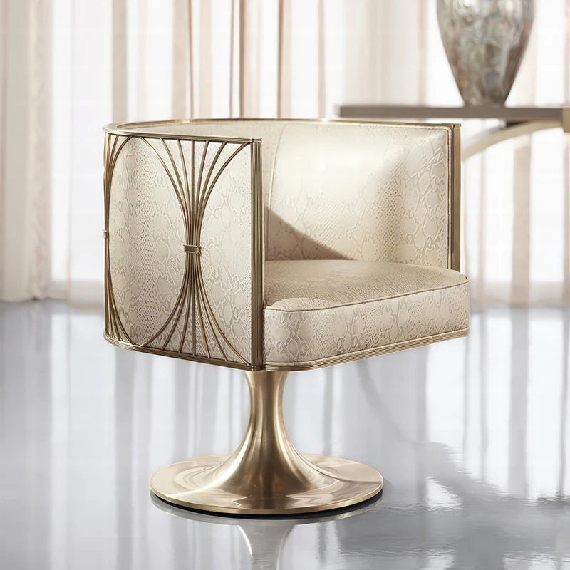 

Luxury aristocratic leather rocking chair home office bedroom features living room furniture balcony