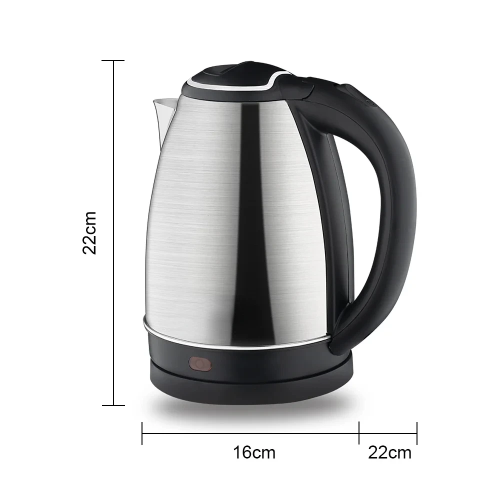 2L 전기 주전자 스테인레스 스틸 주방 가전 스마트 주전자 1500W 휘파람 주전자 Samovar 차 커피 써모 포트 선물 Vgr