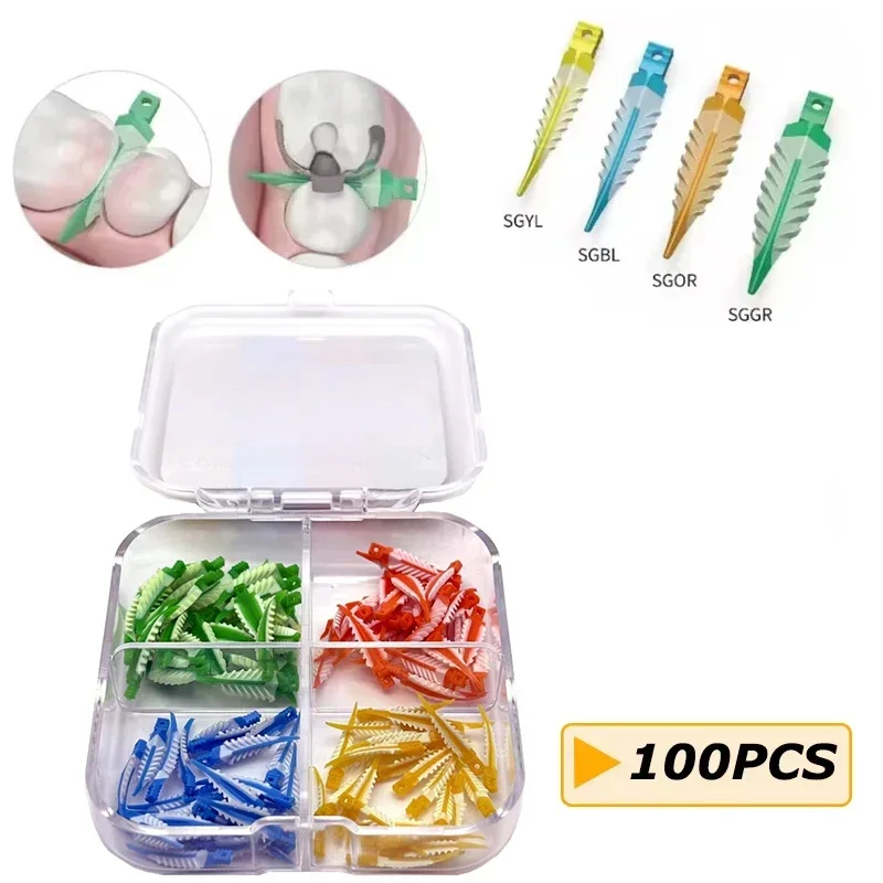 Dental Interdental Wedges Sealing Composite Wedges Silicone Suitable Adaptive Material for Tooth Restoration Autoclavable