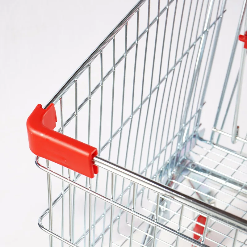 Supermarket shopping basket with wheels hand reasoning truck shopping cart warehouse factory household convenience store