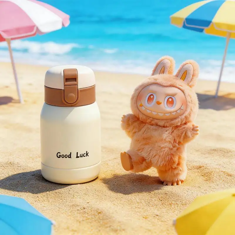 

POP MART THE MONSTERS Forward High Energy Series LABUBU Doll Sport Insulated Bottle Fitness Thermos Flask Running Gym