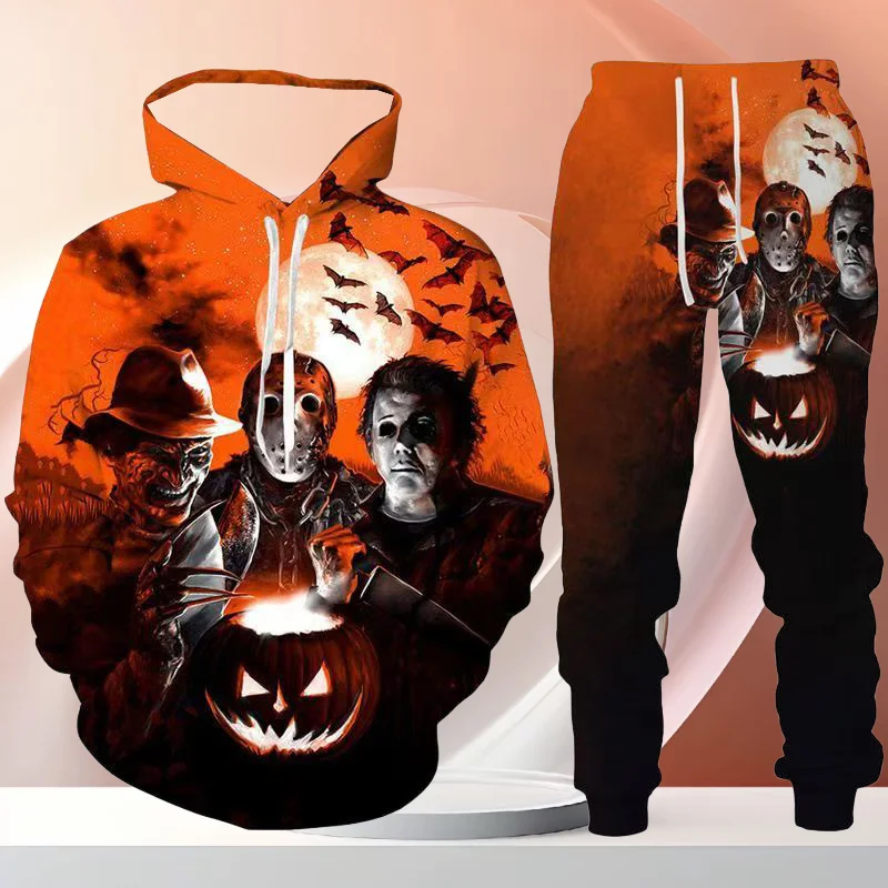 

Autumn and Winter Hot-selling 3D Printed Hoodie Sweatpants Set Loose Comfortable and Fashionable Men's and Women's 2025
