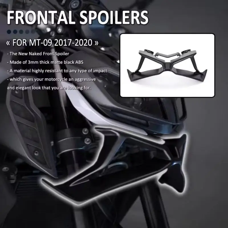 Motorcycle MT09 Frontal Spoiler Improved Handling Downforce Naked Spoiler Fit for MT09 SP 2017-2020