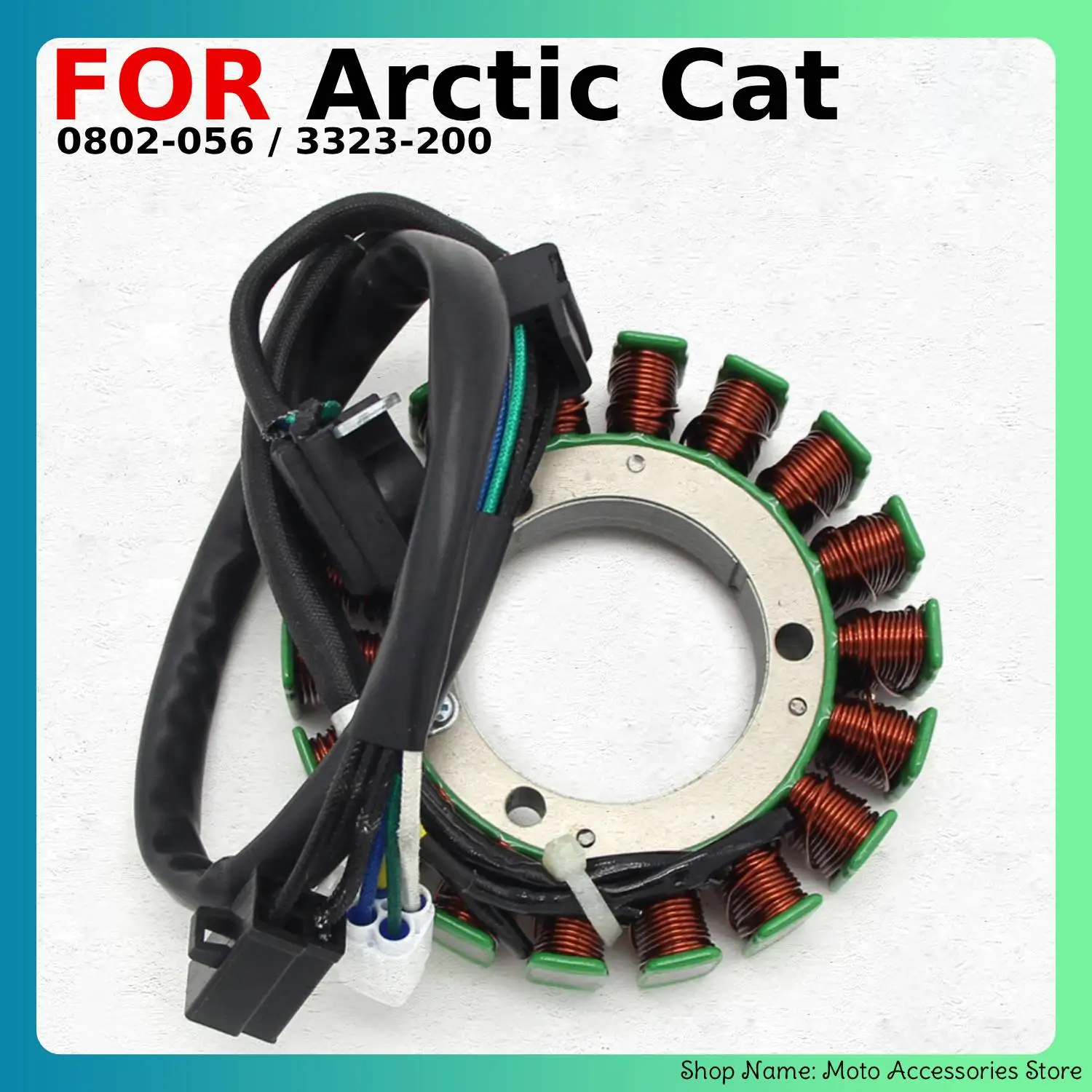 Magneto Stator Coil for Arctic Cat ATV 400/425/500/366/350  ALTERRA CORE EFI GT 4X4 TRV450 Alterra XC450 0802-056 / 3323-200