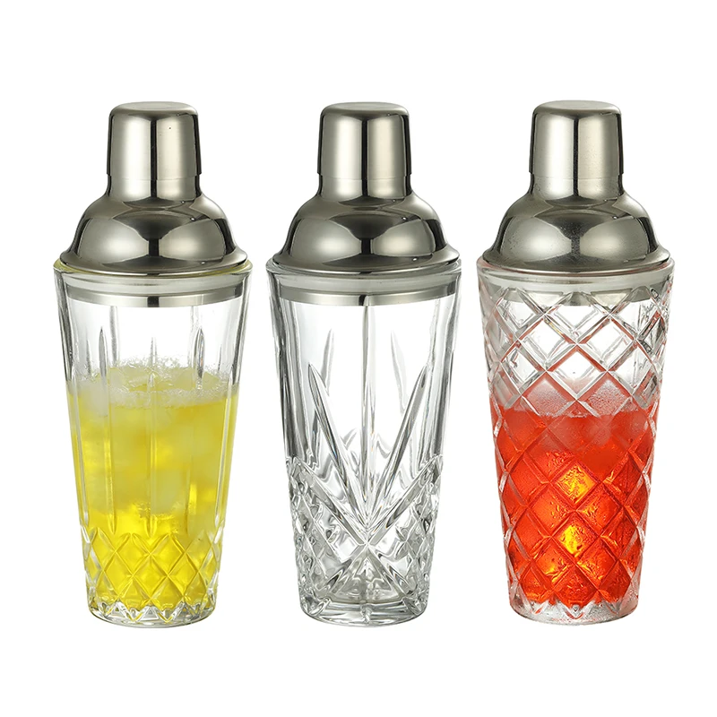 Dublin Glass Cocktail Shaker, Martini Shaker, 17oz