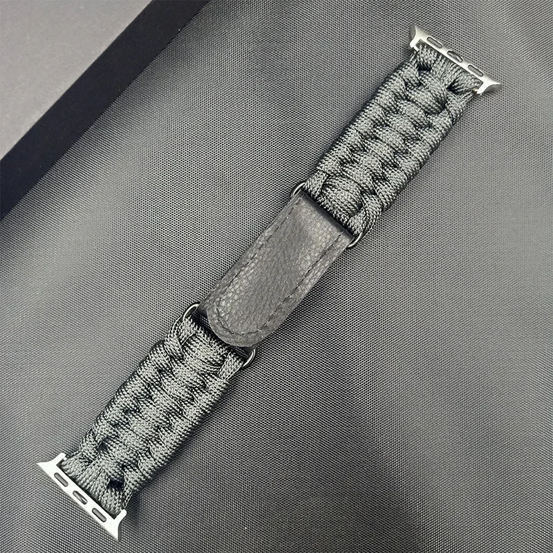 Correa deportiva de nailon para Apple Watch Ultra 2, correa S10 de 46mm, 42mm, 45mm, 40mm, 41mm y 44mm para iWatch Series 9 8 7 6 SE 5 4