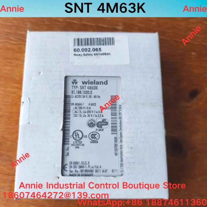 Original SNT4M63K Safety Relay R1.188.1020.0 - High-Quality Automation Component for Enhanced Safety