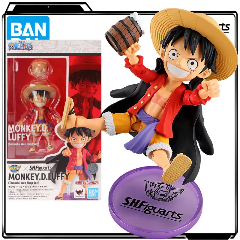 

Bandai Genuine S.H.Figuarts Anime Figure Monkey D. Luffy (Soul Shop Ver.) 75mm Action Figure Toys for Boys Kids Gift Collectible