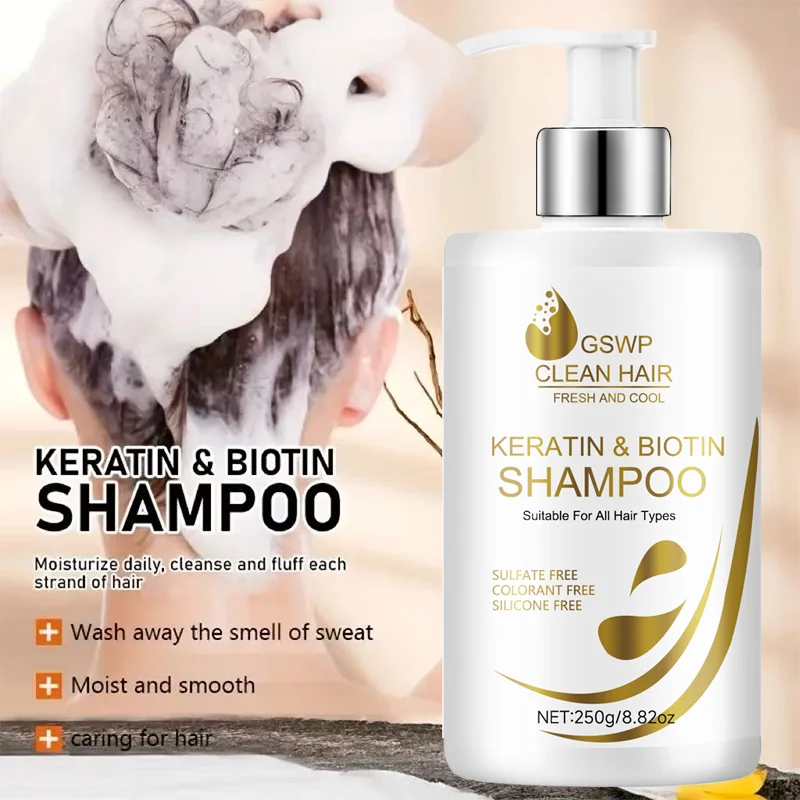 Picture 6: GSWP Keratin Biotin Shampoo & Conditioner,Gentle cleansing, suitable for all hair types, ideal as a gift. 500g