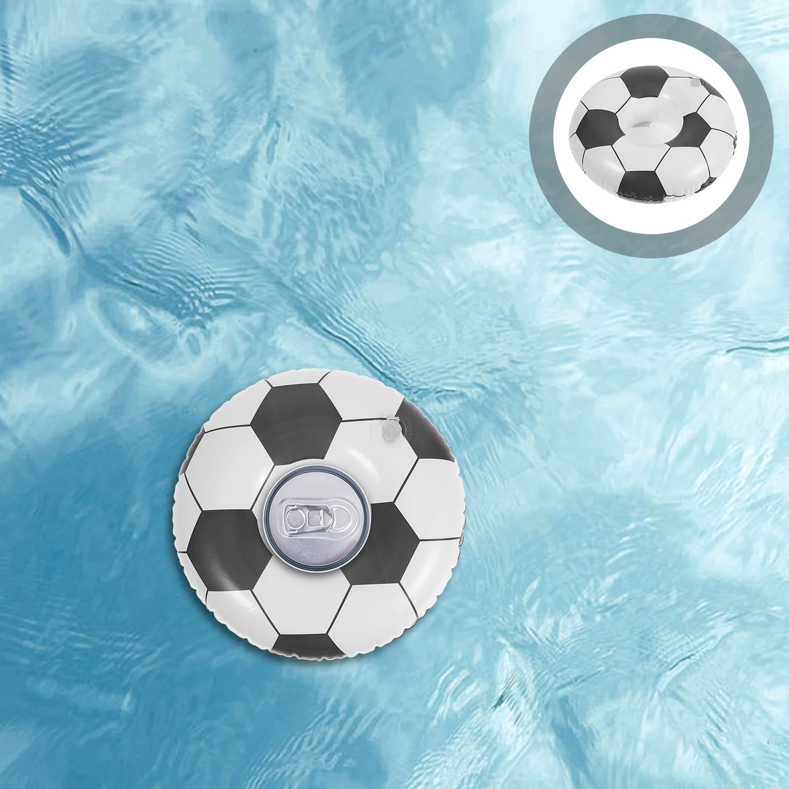 

4 Pcs Inflatable Cup Holder Football Party Pvc Soccer Floating Drinking Holders