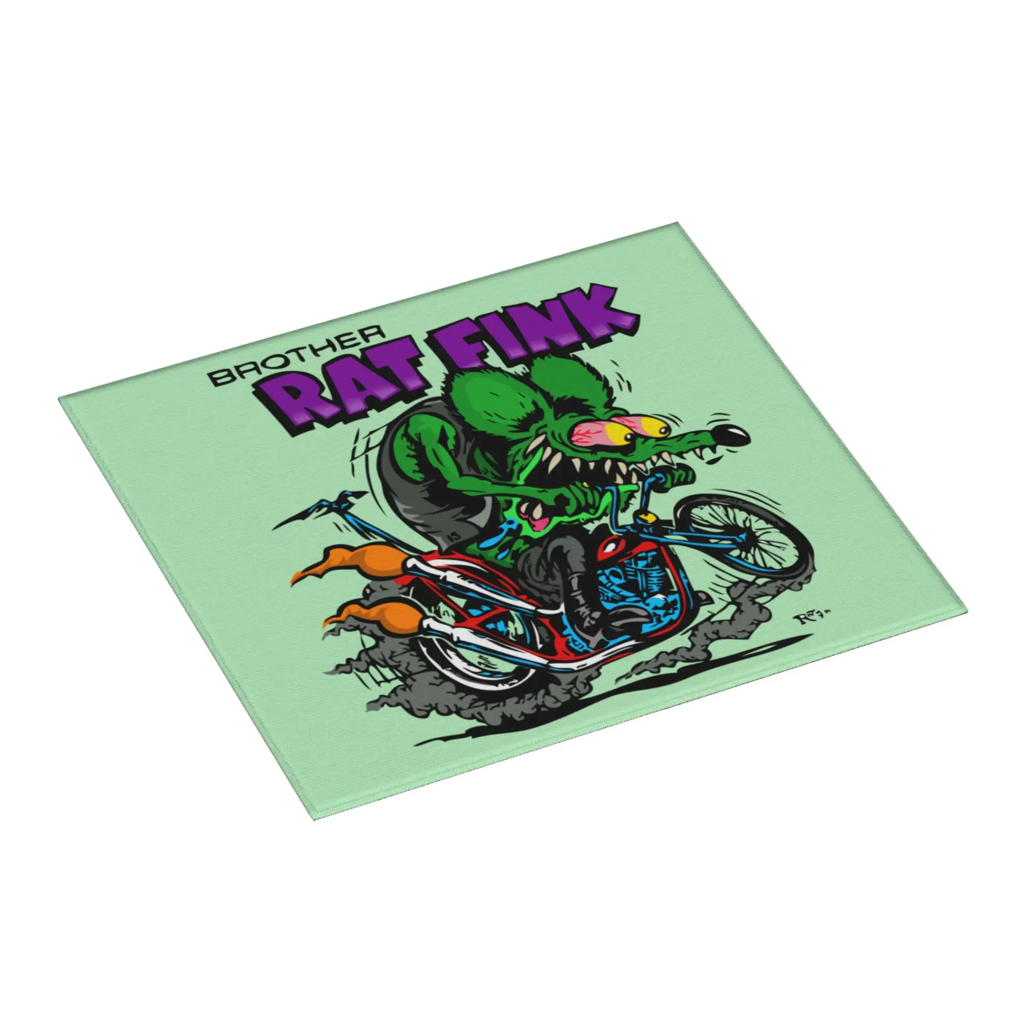 Rat Fink Animation Anime Cartoon Non Slip Kitchen Counter Protector Mat Barware Tableware Reusable Drying Mat For Kitchen