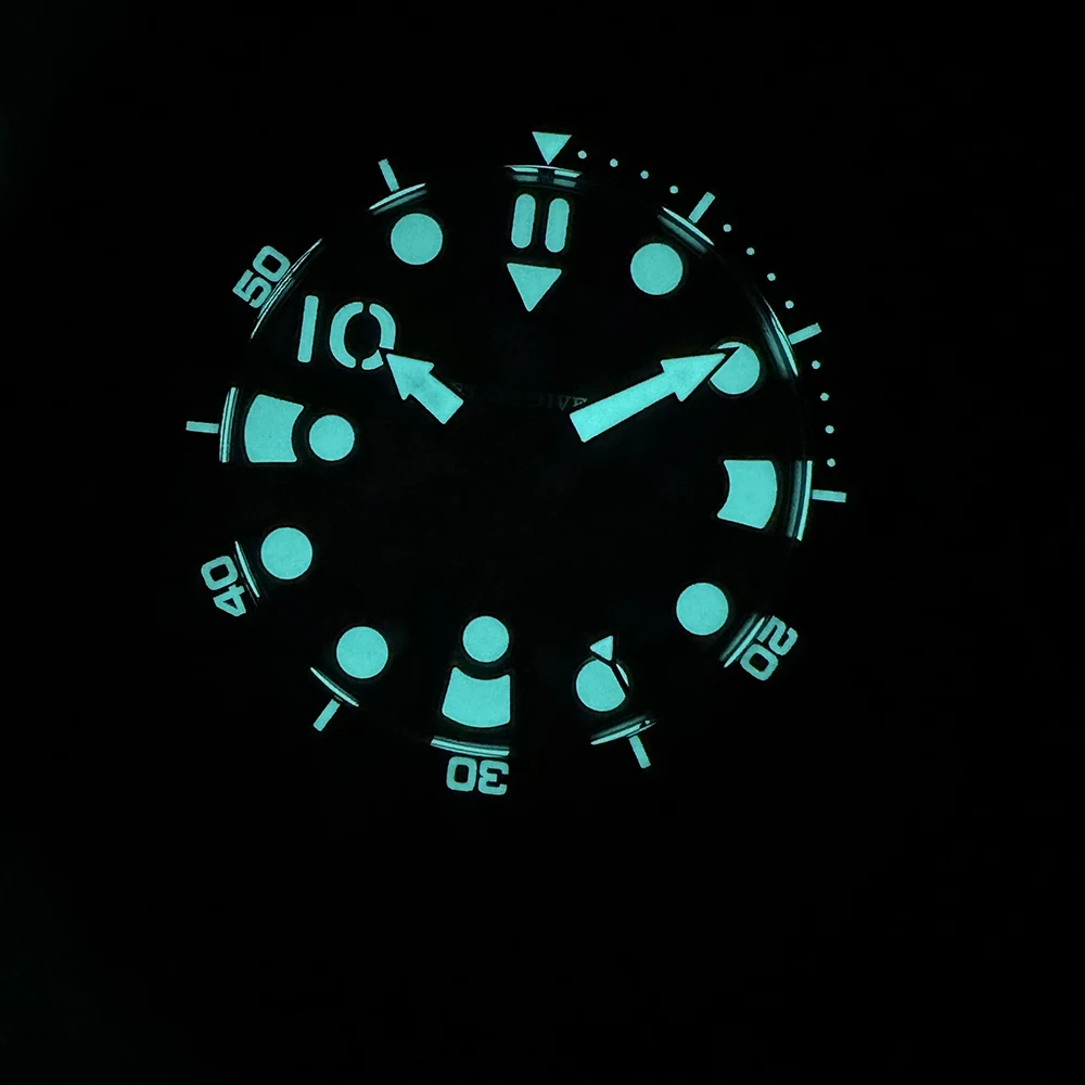 STEELDIVE 남자 딥 다이브 시계 46.5mm 군용 자동 기계식 손목 시계 25000Bar 방수 빛나는 세라믹 베젤 NH35