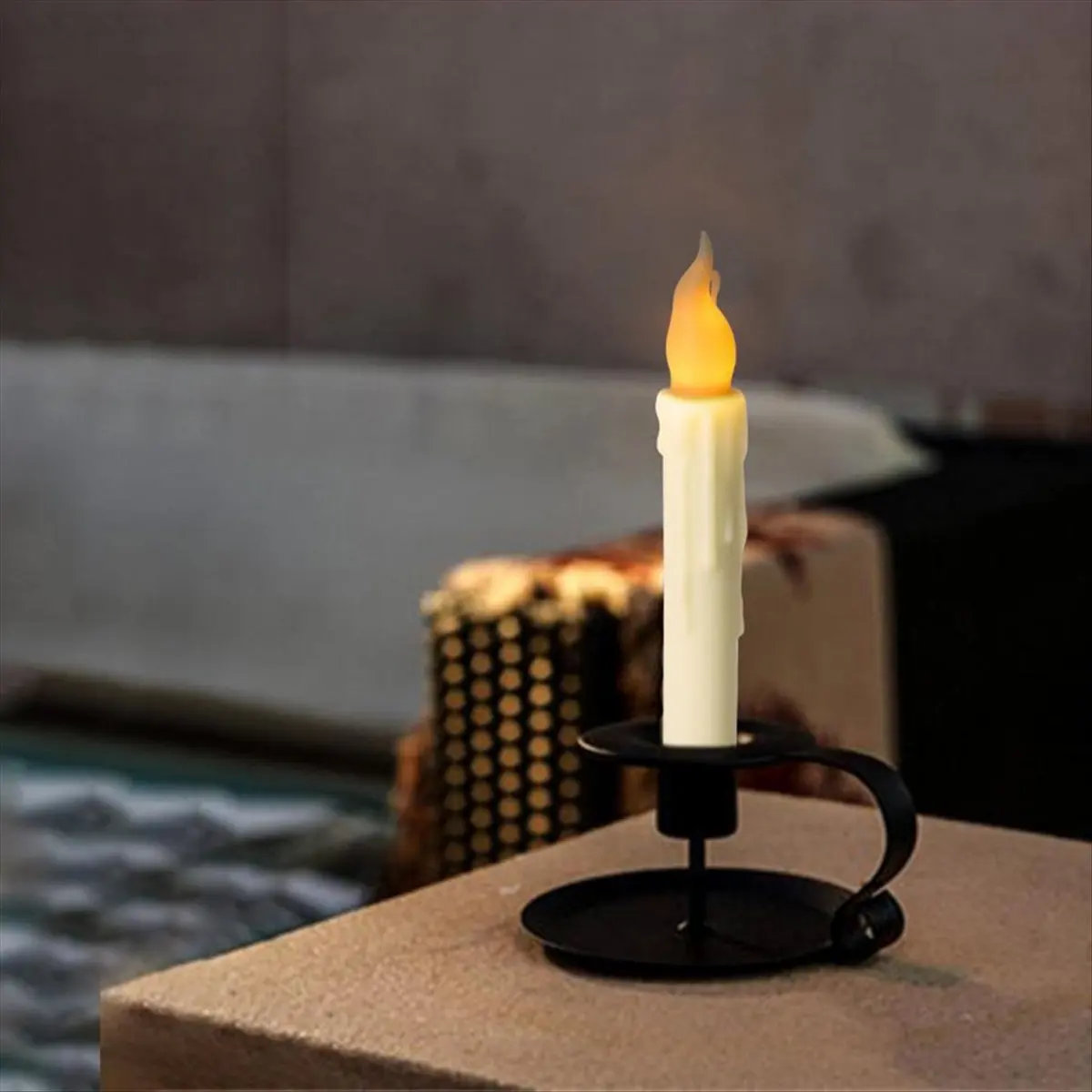 goodidea Floating Candles with Magic Wand Remote-Halloween Decorations 12PCS LED Flameless Taper Candle for Halloween Decor