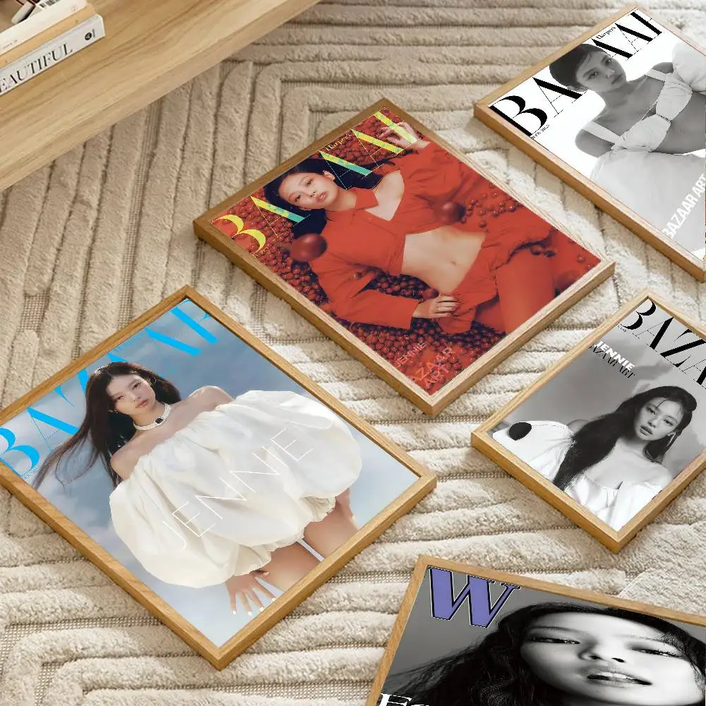 الكورية فتاة مجموعة Kpop جيني المشارك ورقة طباعة غرفة المعيشة المنزلي غرفة نوم مدخل بار مقهى الفن اللوحة الديكور #2