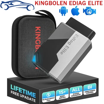 ماسح ضوئي جديد لعام 2025 من KINGBOLEN EDIAG ELITE Obd2 أداة تشخيص السيارة لجميع النظام 15 خدمة تحديد مجاني للتحكم ثنائي الاتجاه مدى الحياة