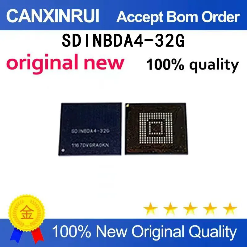 (5pcs-100pcs）Brand new original SDINBDA4-32GB SDINBDA4 SD1NBDA4 BGA153 32G font library in stock