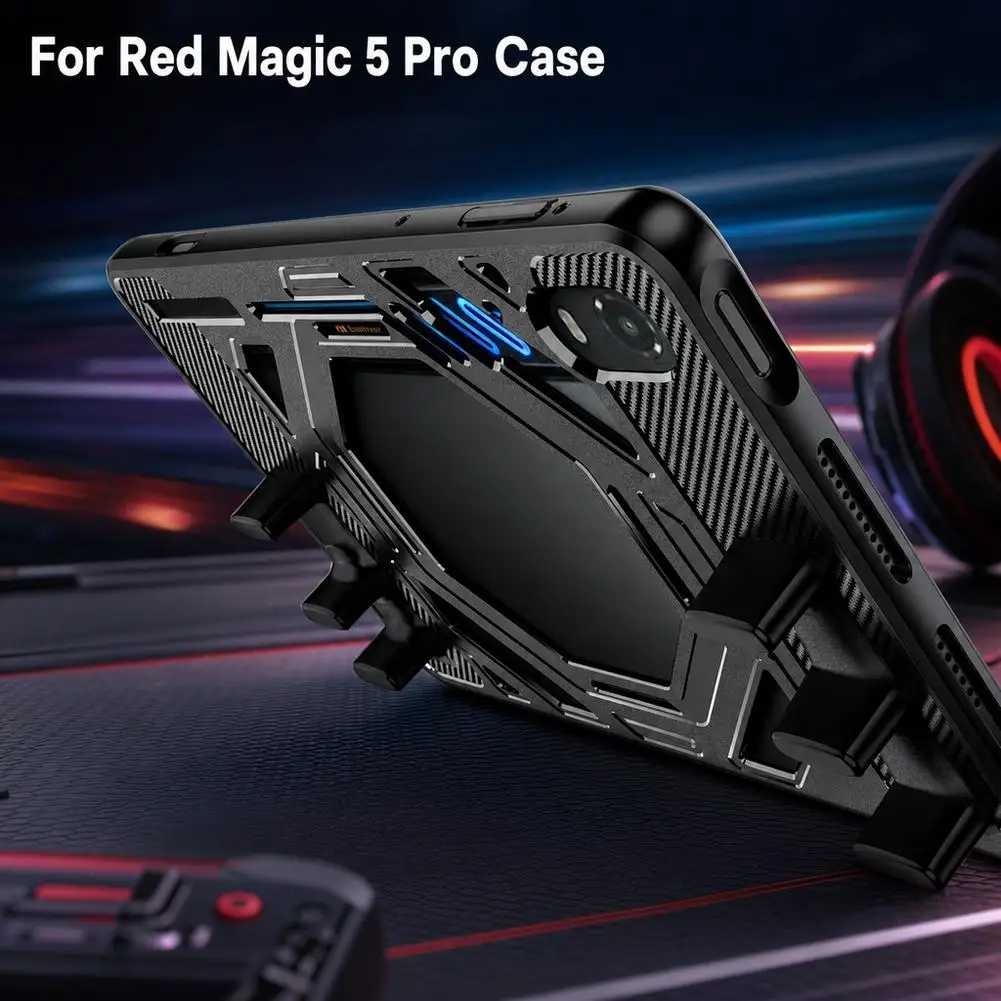 For Nubia Red Magic 5 Pro TPU Case Hollow-out Cooling Shockproof Cover For Nubia Gaming Tablet 5 PRO Accessories