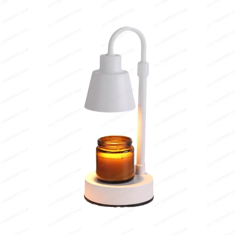 Flameless Adjustable Height Wax Melt Lamp, Retro Aroma Candle Warmer with Dimmable & Timer