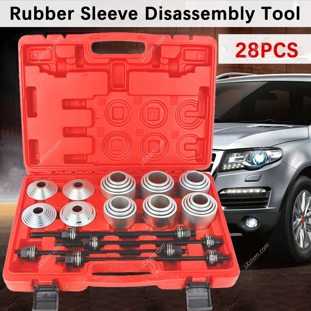 

28pcs Press and Pull Sleeve Kit Master Seal Bush and Bearing Remover Installer Insertion Tool Set Stop plate Discs