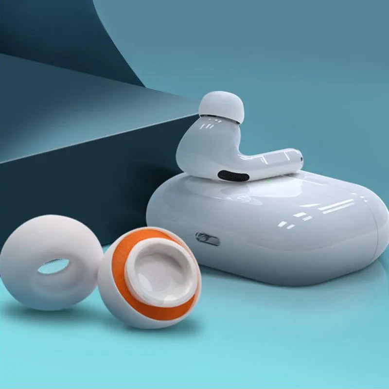 에어팟 프로 이어버드 교체용 메모리 폼 이어팁, 듀얼 노이즈 캔슬링 실리콘, 폼 이어폰 슬리브