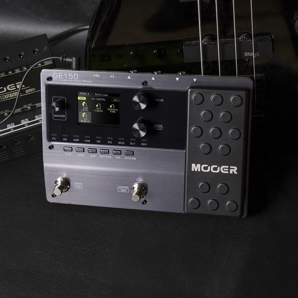

New MOOER GE150 151 Effect Types Built-in 80 Second Recording IR Sampling Electric Guitar Integrated Speaker Simulator Effector