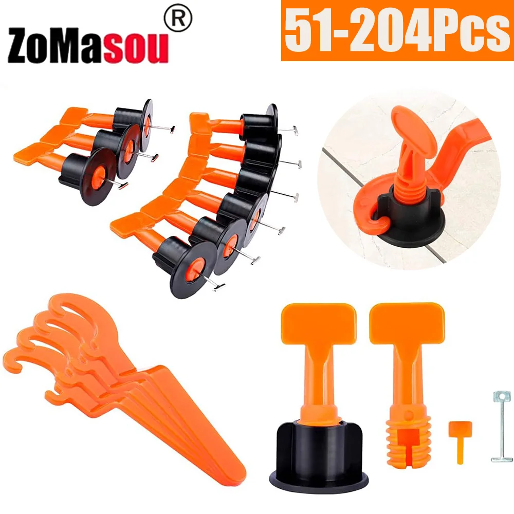 Imagem -01 - Piso Telha Nivelamento Sistema Clipes Espaçadores de Cerâmica Porcelana Leveler Kit Telha Deitado Parede Fixação Ferramentas de Construção 51204 Pcs piso telha nivelamento sistema clipes espacadores de ceramica porcelana leveler kit telha deitado parede fixacao ferramentas de construcao 51204 pcs 01