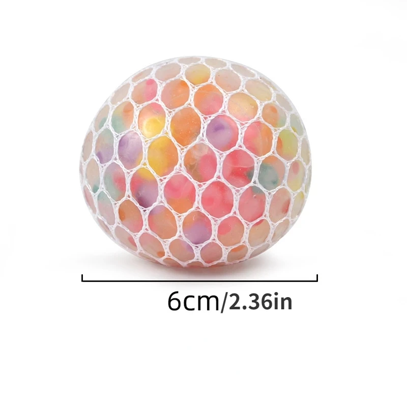 1PC Creative New Decompression And Ventilation Grape Ball Toys Tricolor Colorful Beads Grape Ball Pinch Le Children\'s Toys