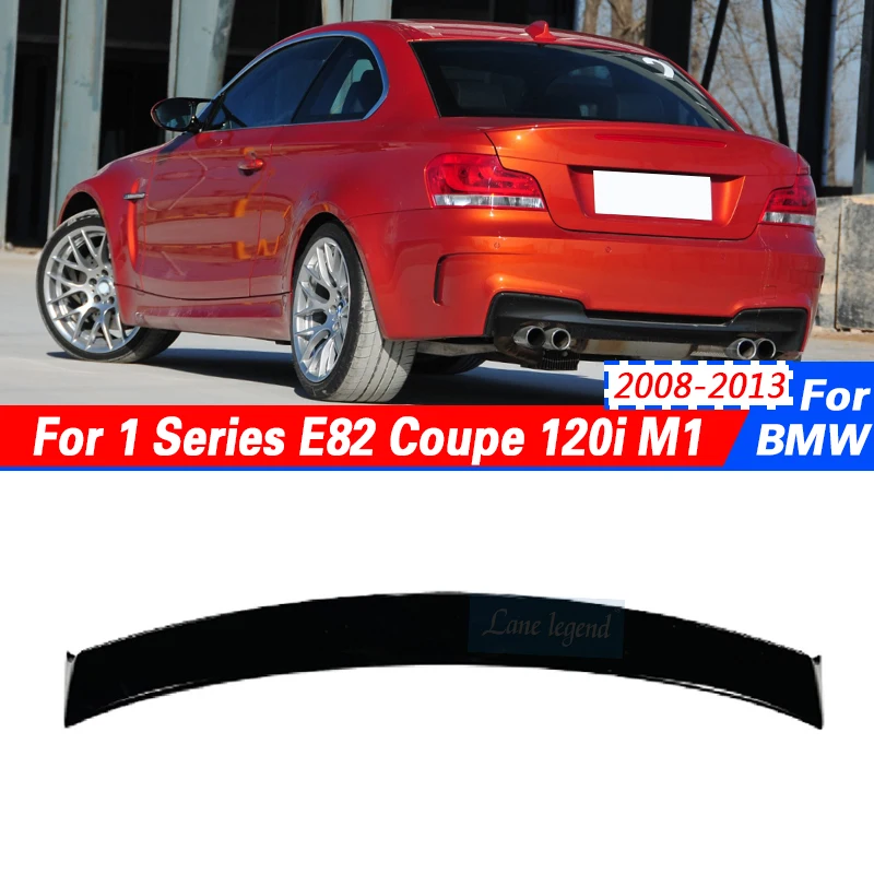 Car Tail Wings Fixed Wind Spoiler Rear Wing Auto Racing Spoiler Rear Trunk Wings For BMW 1 Series E82 Coupe 120i M1 2008-2013