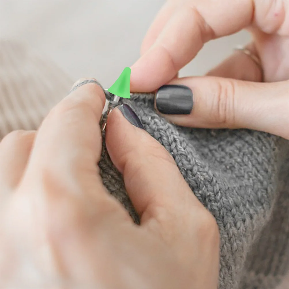 

30Pcs Knitting Needle Stoppers Rubber Caps Essential for DIY Knitting Crafts Stitch Protector Covers Needle Tips Stoppers