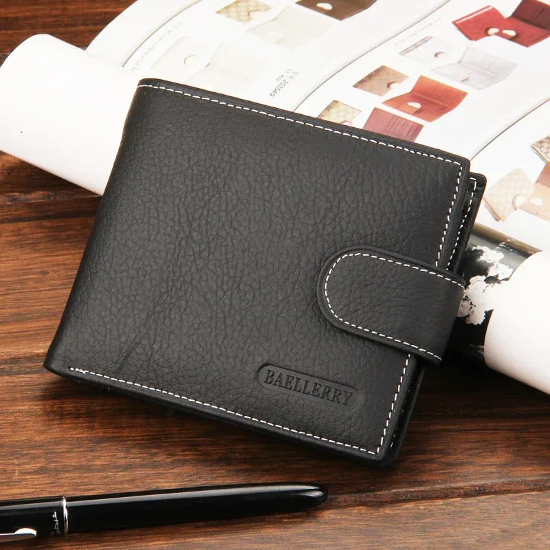 

New fashion Wallet with coin pocket top quality men wallets multifunction leather purse wallet male purse brand