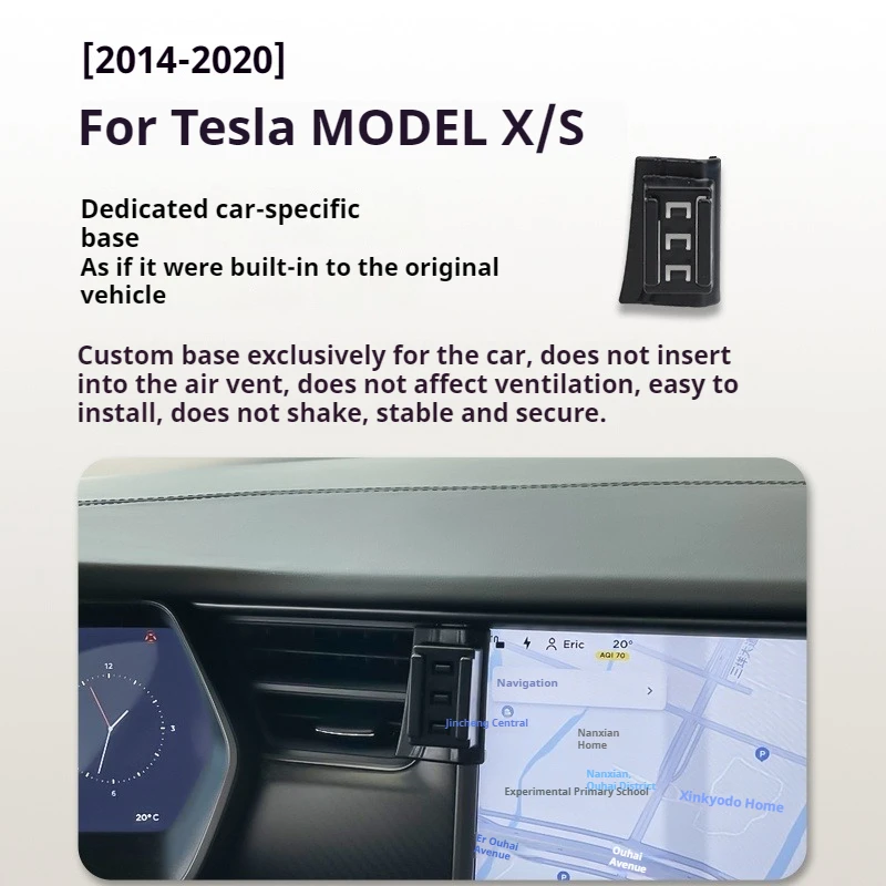 

2014-2021 для Tesla Model S Model X Автомобильный держатель телефона Беспроводное зарядное устройство Кронштейн для навигации