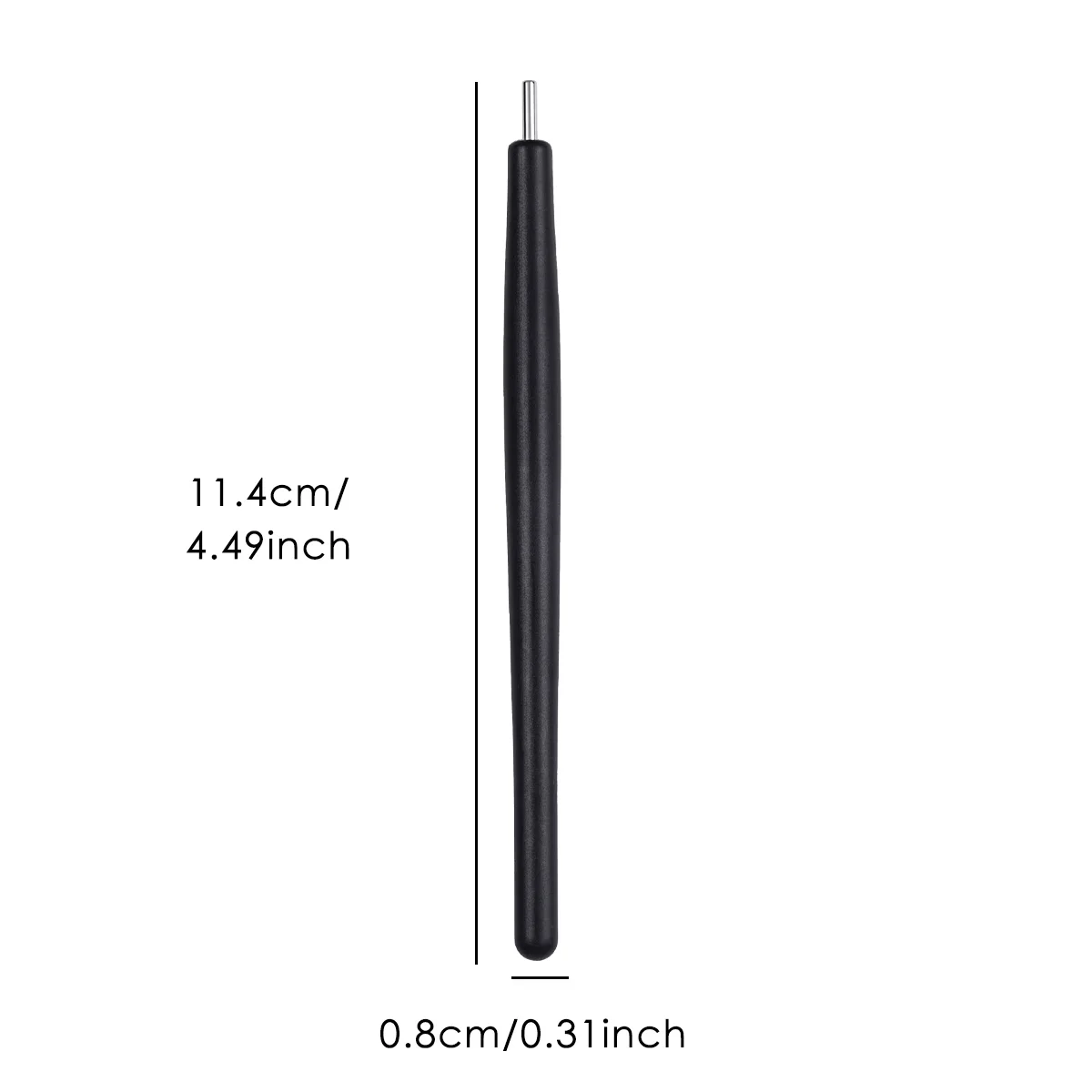 2-Piece Cat Eye Nail Magnetic Pen, Wave & Circle Pattern Magnet Stick for French Manicure, DIY Salon Manicure Accessories