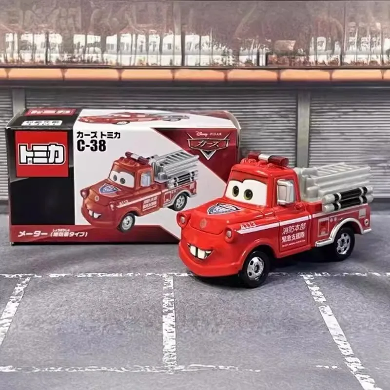 

Takara Tomy Disney Cars Tomica C-38 Meter Пожарная машина Тип легкосплавного автомобиля Литой под давлением металлический режим Коллекция Дисплей Игрушка для мальчика в подарок