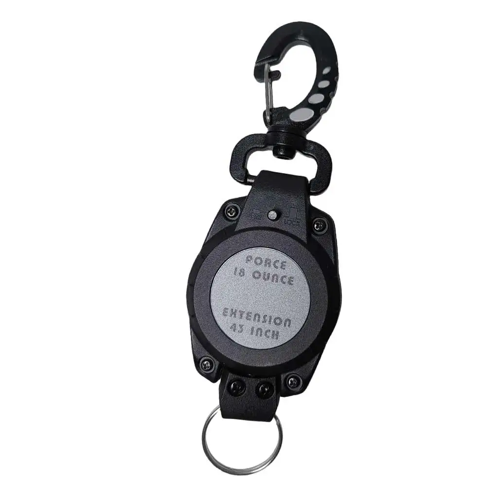 Scuba Diving Retractor Gear Clip Locking Tethers Diving Gauges Flashlights Cameras Retractable Keeper