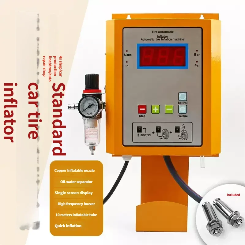 متجر إطارات السيارات الأوتوماتيكي بالكامل ضاغط الهواء محطة الوقود الإطارات المثبتة على الحائط ضاغط الهواء الرقمي آلة تعبئة الغاز #1
