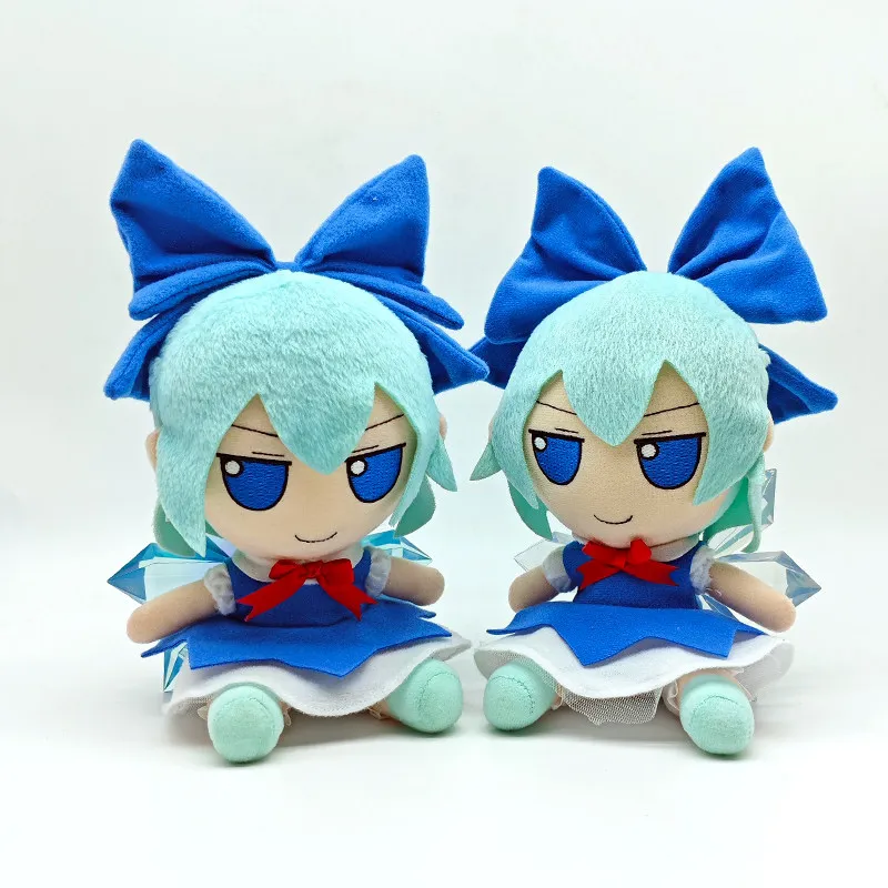 Touhou Project Fumo 20cm Cirno⑨ Stuffed Doll Ice Cirno Crystal Version Plush Doll Lovely Plush Game Kawaii Toy Birthday Gifts