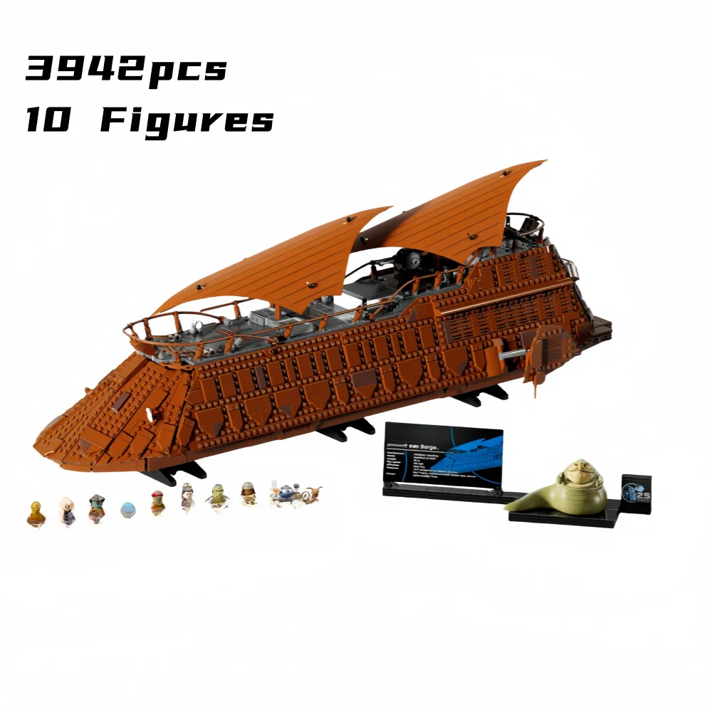 3942Pcs Jabba's Sail Barge Space Wars Model Bricks 75397 Building Blocks Ucs Movies Set Adults Toys Christmas Gift