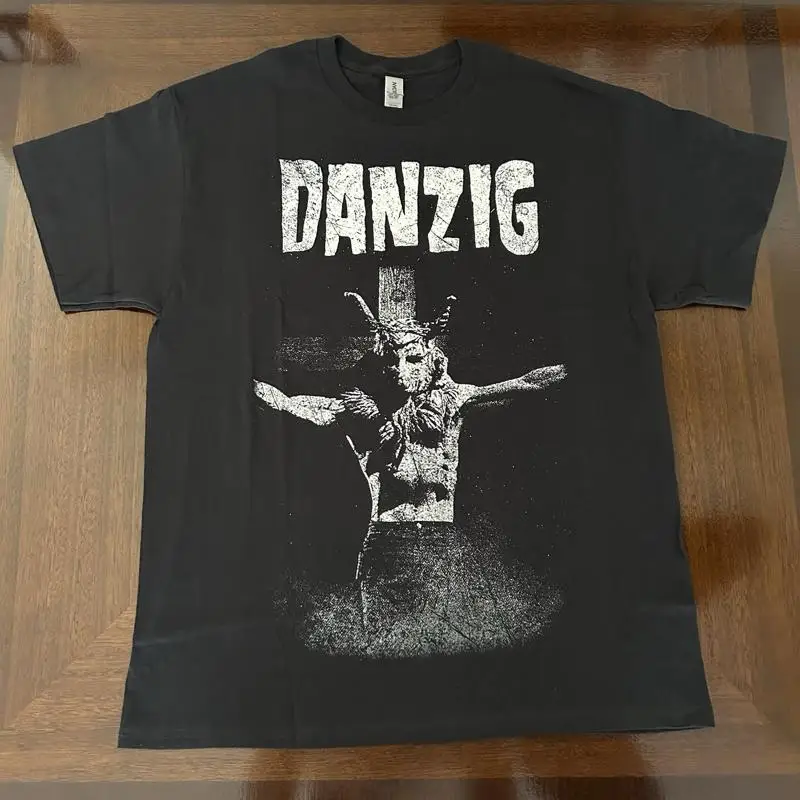 

Danzig T-Shirt (Skullman Cross Samhain) Band Tee Black Adult Size Large