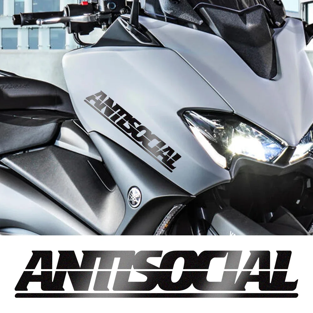 

Car Sticker Antisocial Letter Windshield Creative Reflective Vinyl Decals Window Moto Styling Decor Motorcycle Auto Accessories