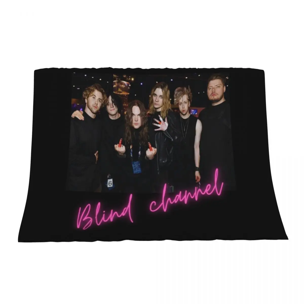 

Blind Channel Throw Blanket Camping Beautifuls Decorative Sofas Hair Blankets